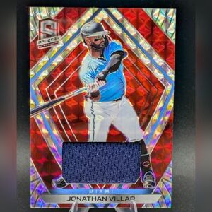 2020 Panini Chronicles Spectra Red Prizm Swatches #'d /25 Jonathan Villar #60